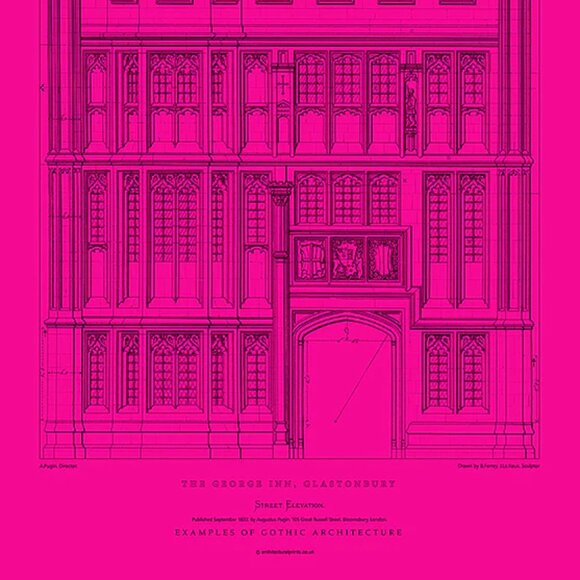 Architectural Print: The George Inn Street Elevation / Size A2 - Picture 3 of 5
